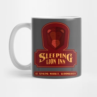 Sleeping Lion Inn Sign Mug